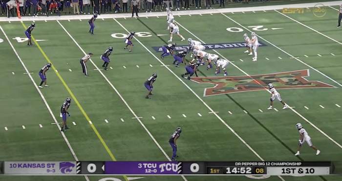 TCU defensive formation in 2022